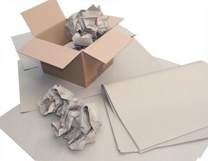 Lot d'environ 225 feuilles de calage en papier 100% recyclé