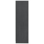 vidaXL Bibliothèque Gris 70x33x110 cm Bois de pin massif