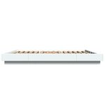 vidaXL Cadre de lit blanc 160x200 cm bois d'ingénierie