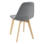 Lot de 4 chaises de salle à manger 86 x 53 x 47 cm gris clair 03_0006770