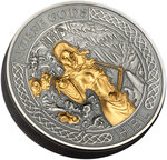 Pièce de monnaie en Argent 1 Dollar g 62.2 (2 oz) Millésime 2023 Norse Gods Plating HEL