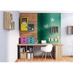 Cube de rangement en pin massif dinamic 2 tiroirs
