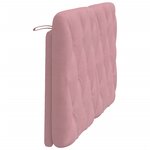 vidaXL Coussin de tête de lit rose 140 cm velours