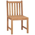vidaXL Chaises de jardin lot de 2 Bois de teck solide