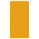vidaXL Buffet jaune moutarde 67x39x73 cm acier