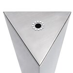 vidaXL Fontaine de jardin Argenté 37 7x32 6x110 cm Acier inoxydable