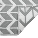 vidaXL Tapis d'extérieur gris 140x200 cm PP