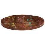 vidaXL Dessus de table Ø 70x2 5 cm rond bois massif de récupération
