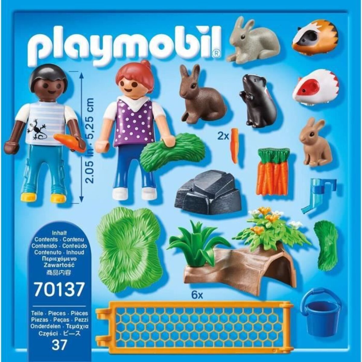 Playmobil 70137 - country la ferme - enfants avec petits animaux - La Poste
