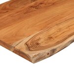 vidaXL Dessus de table 80x60x2 5 cm rectangulaire bois massif acacia