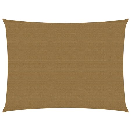 Vidaxl voile d'ombrage 160 g/m² taupe 6x7 m pehd