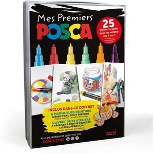 Mes premiers posca - coffret de 6 marqueurs posca