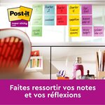 Pack 12 Bloc-note adhésif Super Sticky Notes 48 x 48 mm Ultra POST-IT