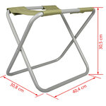 Esschert Design Sac et tabouret à outils de jardin Gris GT85