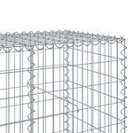 vidaXL Panier gabion avec couvercle 500x100x100 cm fer galvanisé