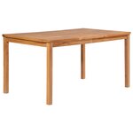 vidaXL Ensemble à manger de jardin 5 Pièces Bois de teck solide