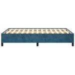 vidaXL Cadre de lit Bleu foncé 120x200 cm Velours