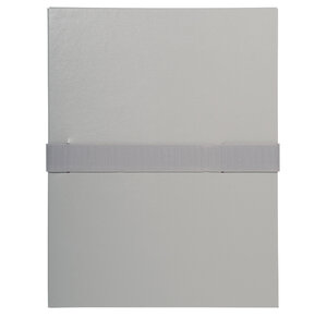Chemise dos extensible balacron sangle velcro avec Rabat pied de page 24 x 32 Gris EXACOMPTA