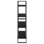 vidaXL Bibliothèque à 4 niveaux Noir 80x30x140 cm Bois de pin massif