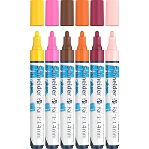 Paint-It 320 4 mm pochette 3 Multipack Épaisseurs de trait 4 mm Marqueurs acryliques SCHNEIDER