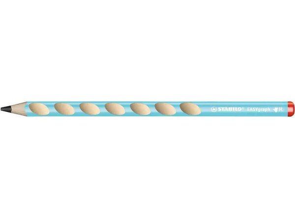 Crayon graphite STABILO EASYgraph HB gaucher - bleu clair STABILO