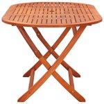 vidaXL Mobilier à dîner d'extérieur pliable 9 Pièces Bois d'eucalyptus