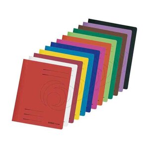 Pack de 5 Chemises EASY ORGA Carton 240g Recyclé Assorties HERLITZ