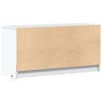 vidaXL Meuble TV avec LED blanc 100x34x50 cm bois d'ingénierie