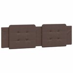 vidaXL Cadre de lit avec lumières LED marron 180x200 cm similicuir