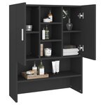 vidaXL Meuble pour machine à laver Noir