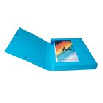 Boite De Classement Exabox Dos 40mm Carte Lustrée - A4 - Turquoise - X 8 - Exacompta