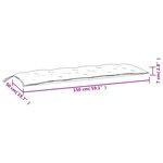 vidaXL Coussins de banc de jardin lot de 2 gris foncé mélangé tissu