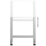 vidaXL Cadres d'établi réglables 2 Pièces Métal 55x(69-95 5) cm Gris