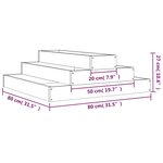 vidaXL Jardinière 80x80x27 cm Bois de douglas massif