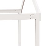 vidaXL Lit haut avec toit blanc 90x200 cm bois de pin massif