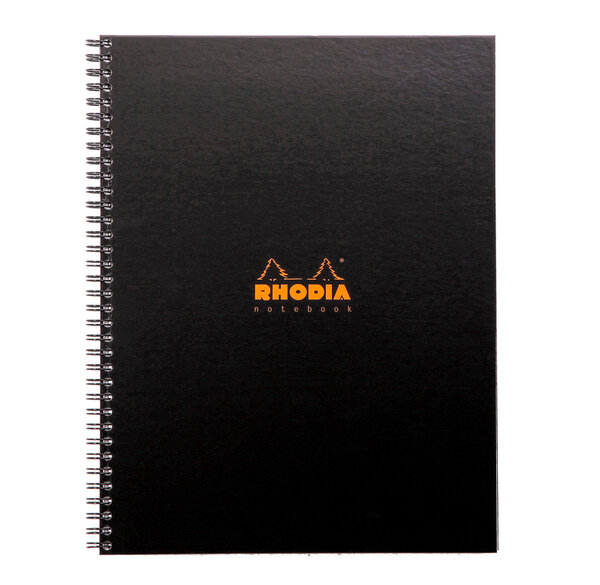 Notebook RHODIACTIVE 90g RI RsR A4+ 160p L+MC mcrperf +9 tr., règle PP + 6 m-p reposit... RHODIA