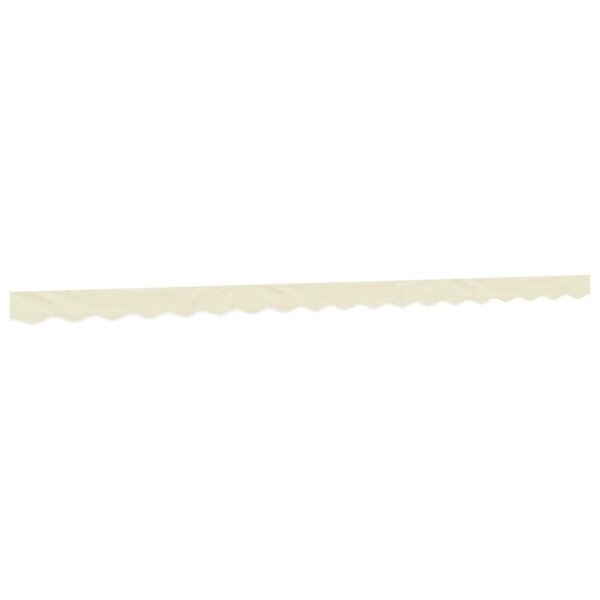 vidaXL Tissu de remplacement de cantonnière d’auvent rayure crème 4 5m