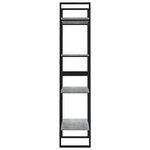 vidaXL Bibliothèque 4 niveaux Sonoma gris 60x30x140 cm