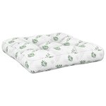 vidaXL Coussin de palette à motif de feuilles 58x58x10 cm tissu oxford