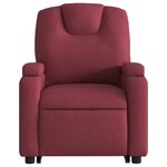 vidaXL Fauteuil inclinable de massage Rouge bordeaux Tissu