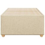 vidaXL Cadre de lit Crème 90x190 cm Tissu