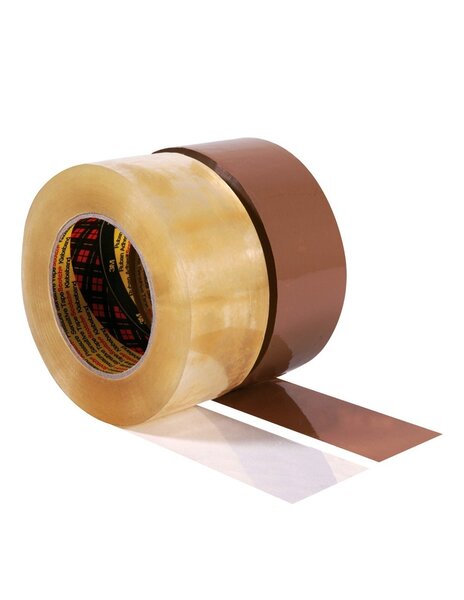 (lot  36 rouleaux) ruban adhésif polypropylène scotch® 3m 3739 havane 48mmx132m