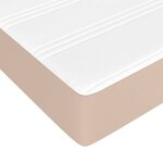 vidaXL Sommier à lattes de lit avec matelas Cappuccino 90x190 cm
