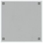 vidaXL Tableau noir magnétique mural blanc 60x60 cm verre trempé