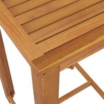 vidaXL Ensemble de bar de jardin avec coussins 3 Pièces Gris