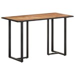 vidaXL Table à manger 120 cm Bois de manguier brut