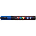 Marqueur pointe conique moyenne pc5m 1 8 - 2 5mm bleu foncé x 12 POSCA