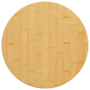 vidaXL Dessus de table Ø50x2 5 cm bambou