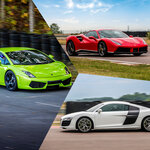 SMARTBOX - Coffret Cadeau Stage de pilotage multivolant : 2 tours en Audi R8  2 tours en Lamborghini Gallardo et 2 tours en Ferrari 488 sur le circuit de La Ferté-Gaucher -  Sport & Aventure