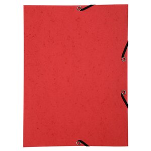 Chemise À Élastique Sans Rabat Carte Lustrée 350gm2 - A4 - Rouge - X 50 - Exacompta